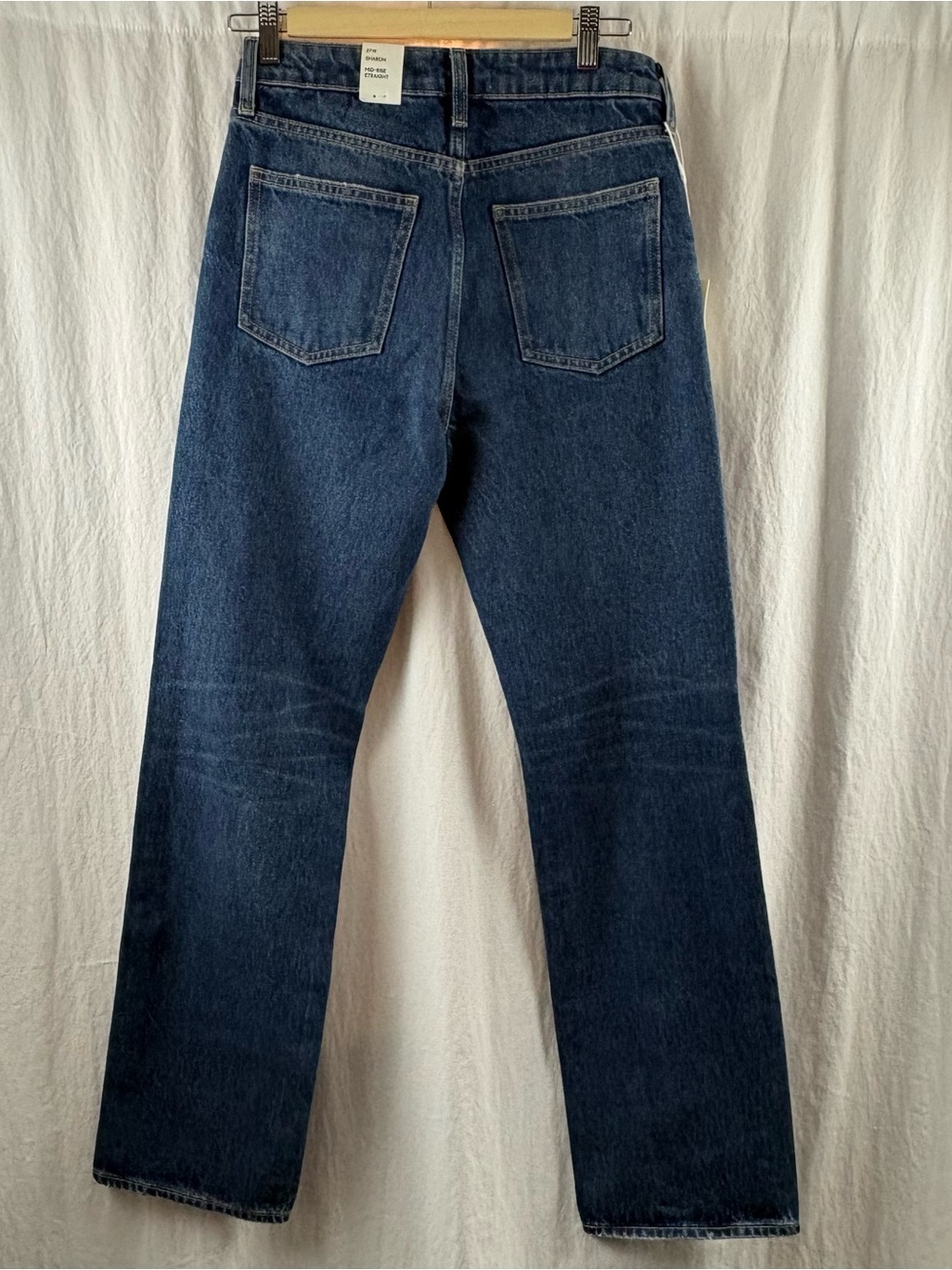 Denim Forum Sharon Mid Straight Dark Blue Vintage NWT 27 - Picture 8 of 11